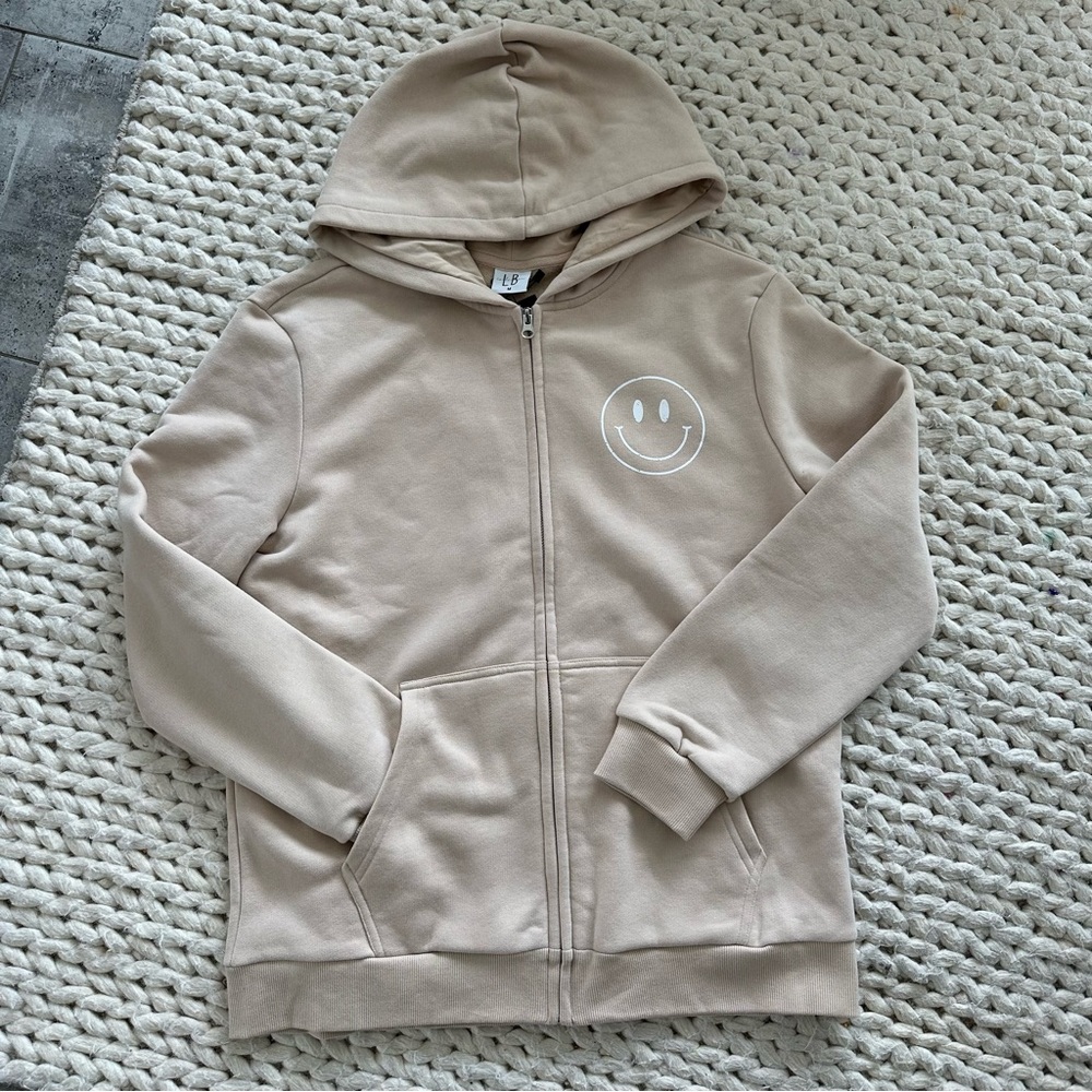 KRISTA HORTON x LITTLE BIPSY Adult Cool Mom Club Hoodie Medium New Sand Color